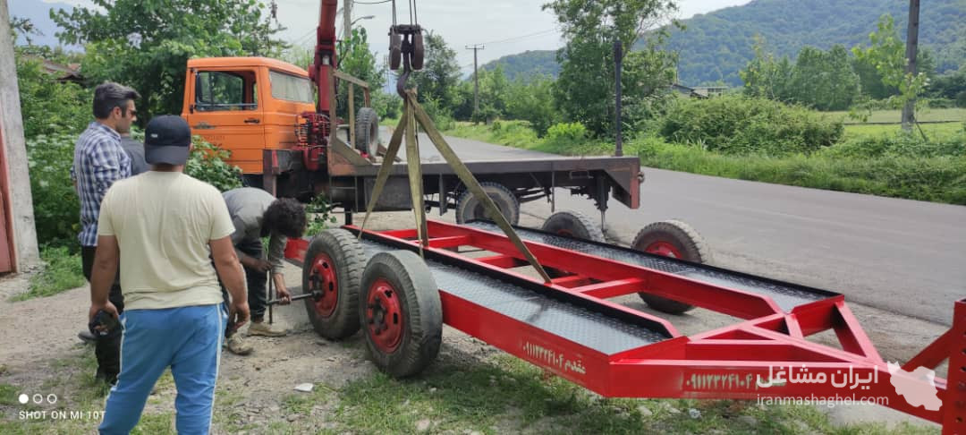 طراحی و تولید یدک کش مینی بیل لیفتراک بابکت مقدم در تهران