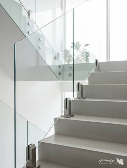 اجرای هندریل شیشه سکوریت متال استیل بمدیریت حسین شه نهاد در تهران