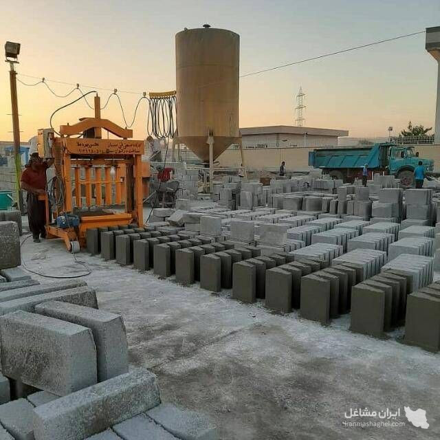 کارگاه تولید قطعات بتنی میرزازاده در گتوند