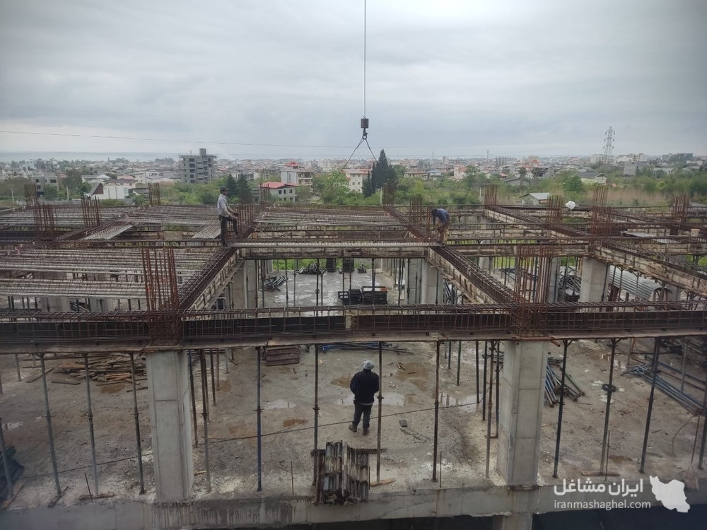 پیمانکاری و اجرای اسکلت بتنی ساختمان محمدزاده در رامسر