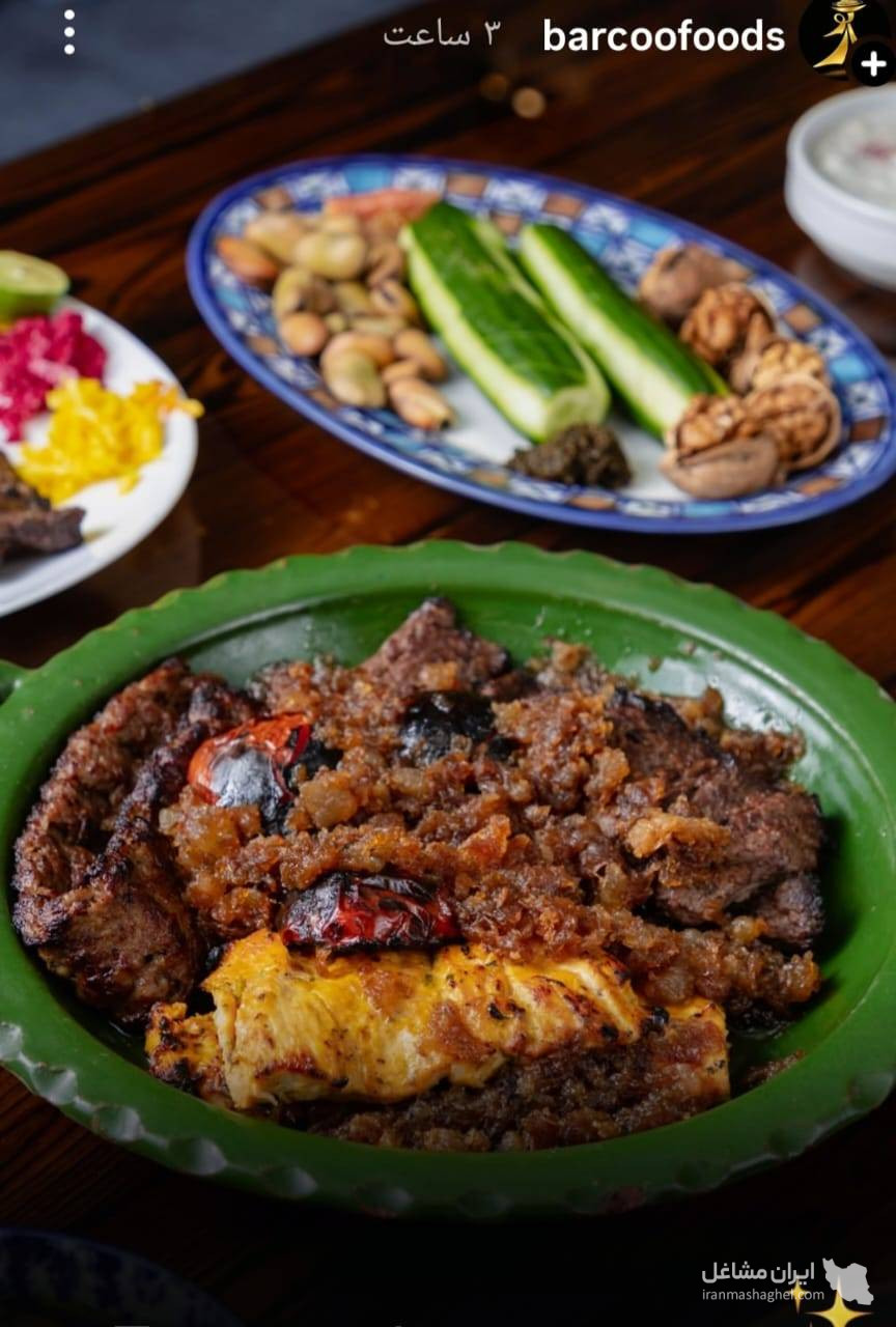 کافه رستوران و غذای اصیل و گیلانی بارکو در تهران