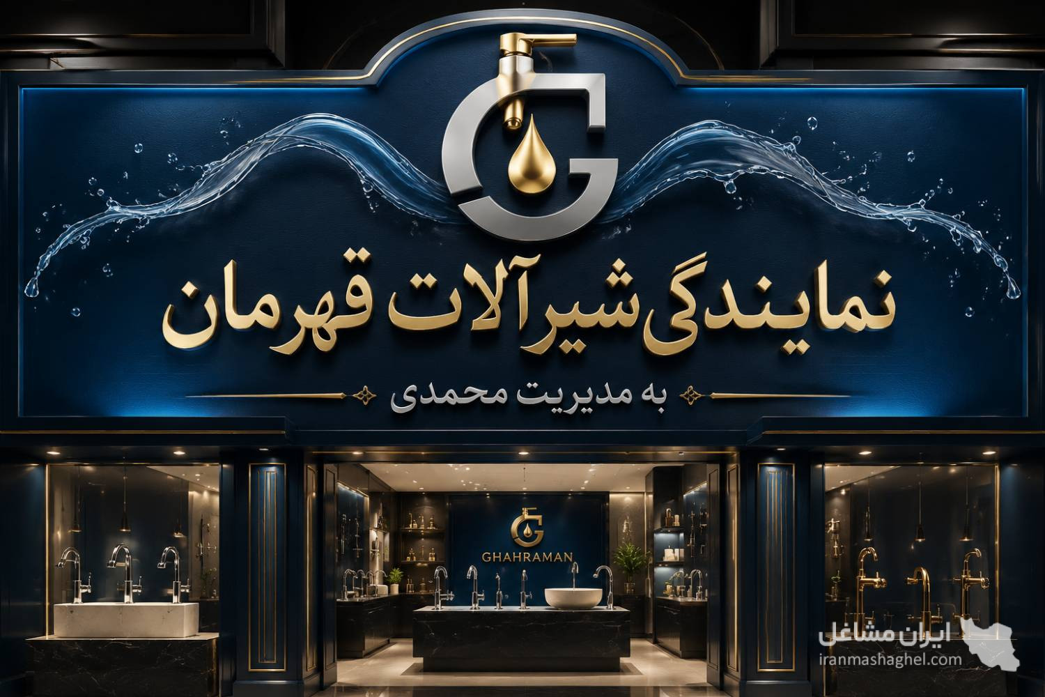نمایندگی شیرآلات قهرمان به مدیریت محمدی در بافت