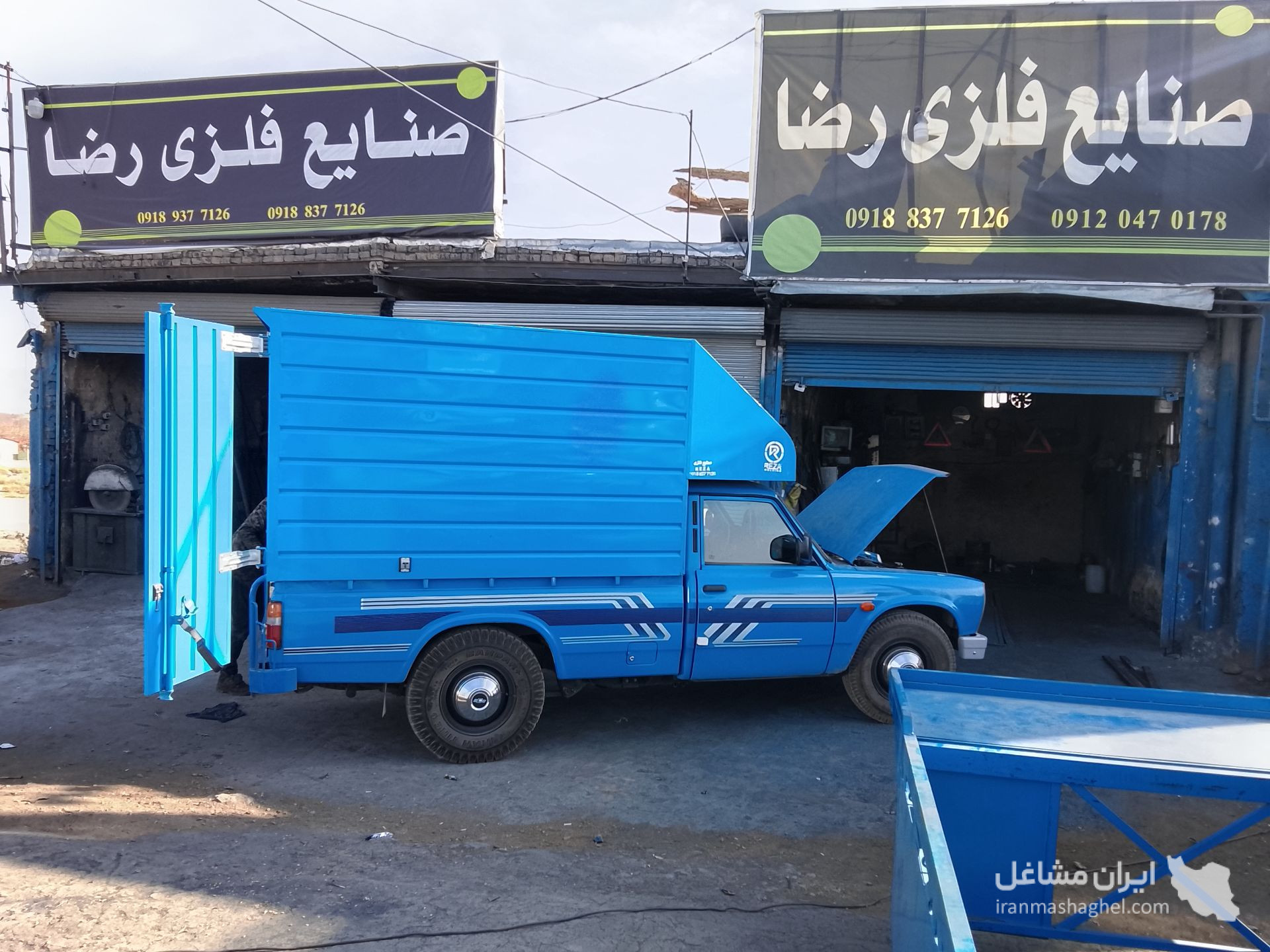 ساخت کفی و باربند وانت نیسان رضا در کنگاور
