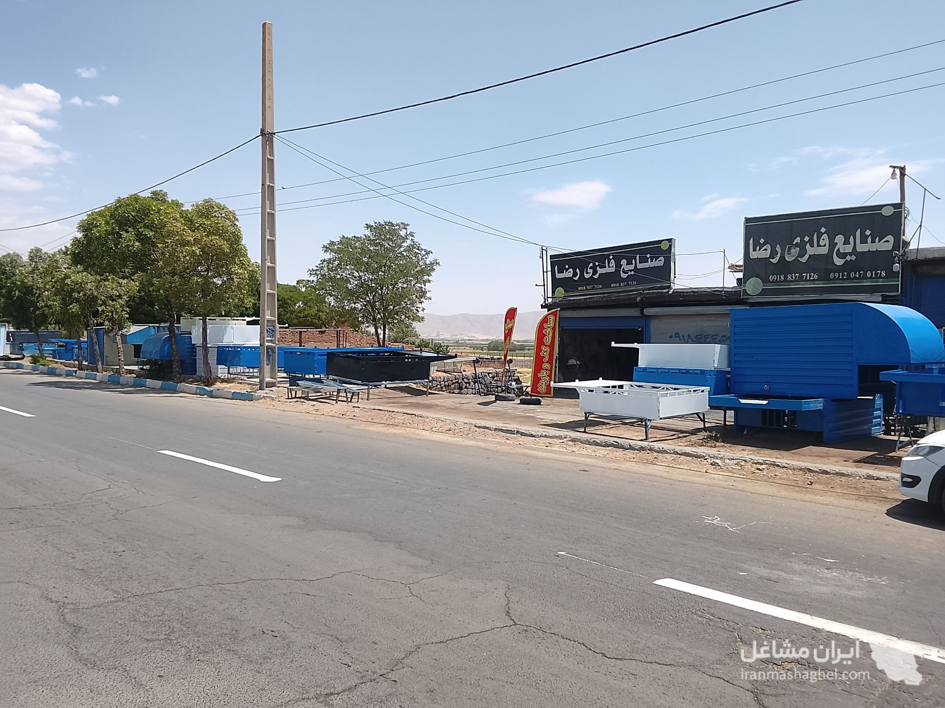 ساخت کفی و باربند وانت نیسان رضا در کنگاور