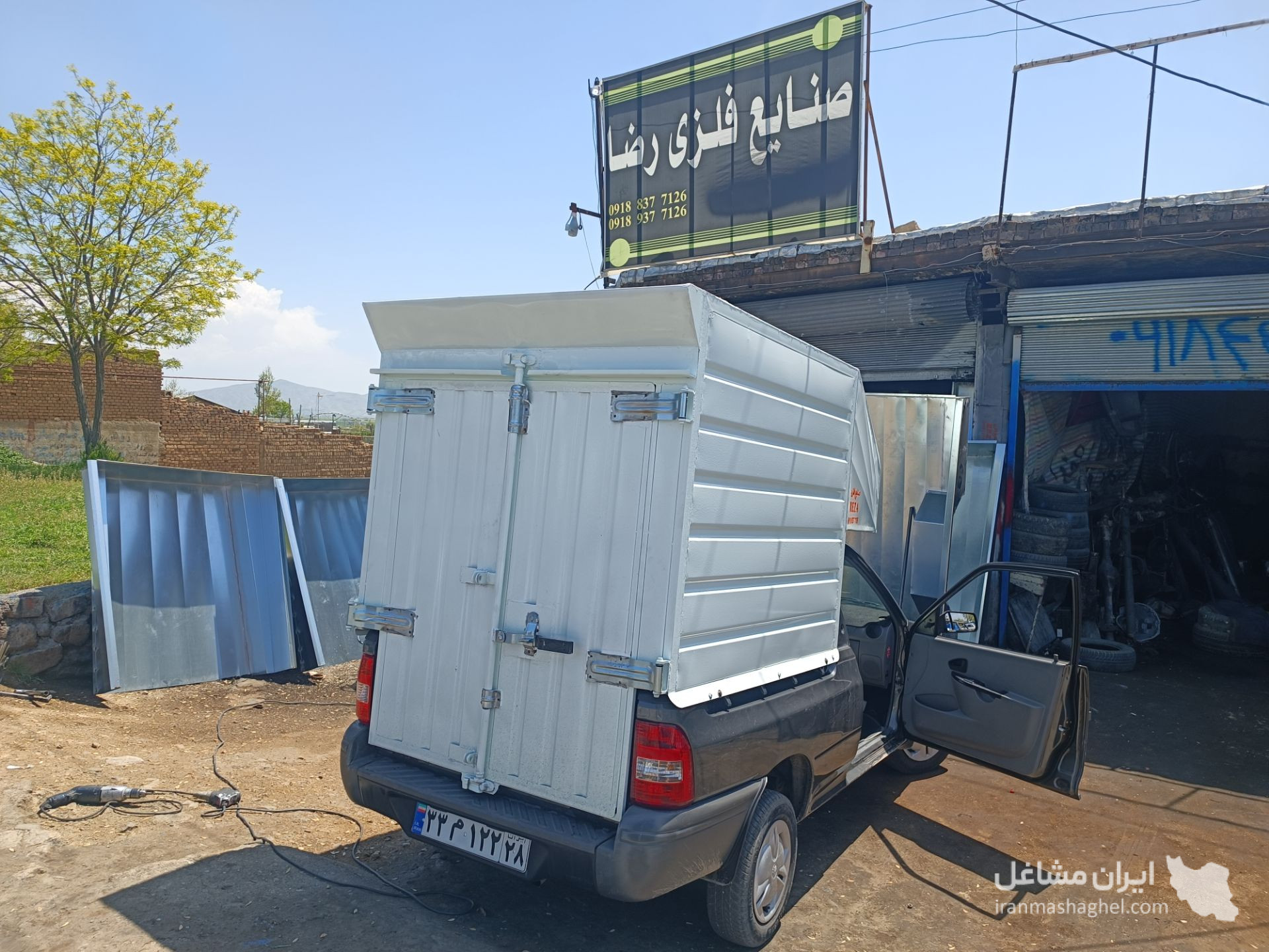 ساخت کفی و باربند وانت نیسان رضا در کنگاور