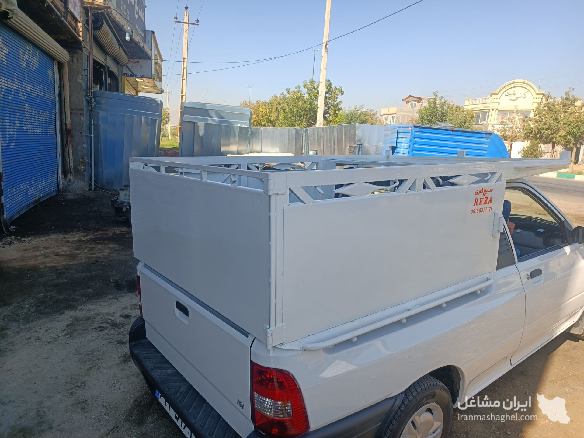 ساخت کفی و باربند وانت نیسان رضا در کنگاور