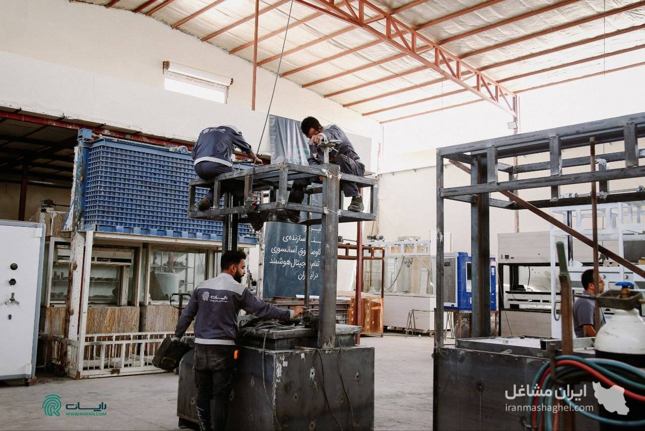 ساخت و فروش گاو صندوق آسانسوری طلافروشی گروه رایان در مشهد