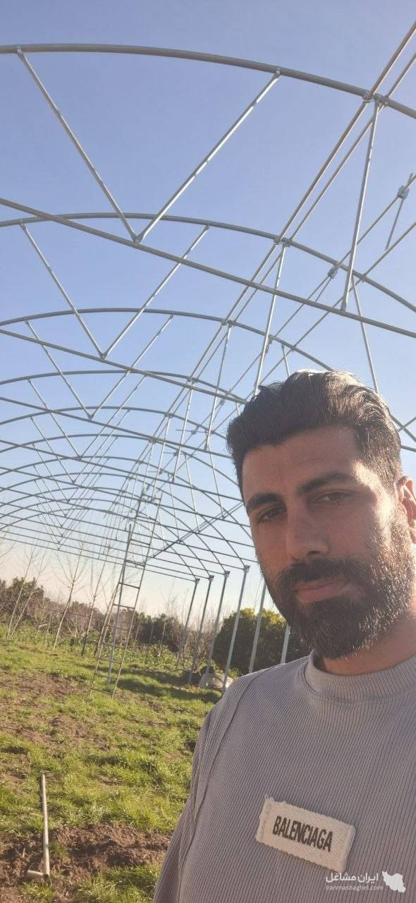 نصب سازه های گلخانه رضایی در ساری