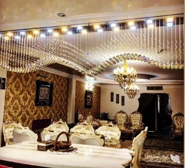 تولید و فروش لوستر سقفی و کریستالی مدرن پارمیس در سنندج